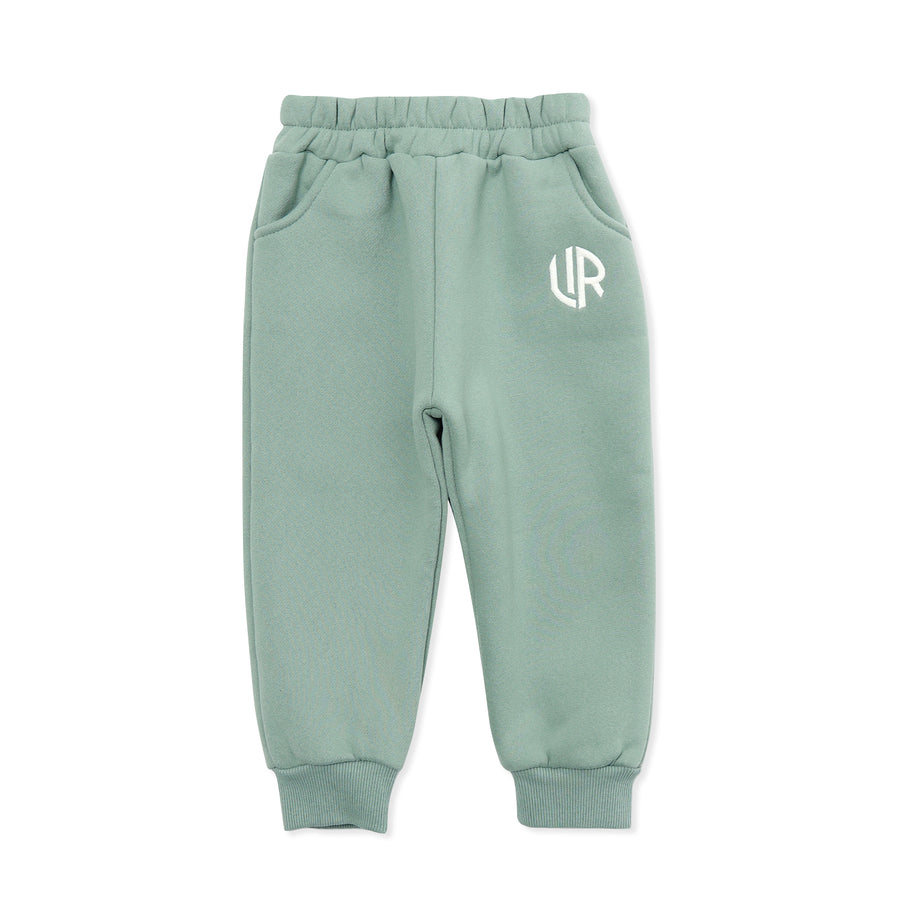 KIDS FLEES LINED SWEATPANTS / MINT GREEN