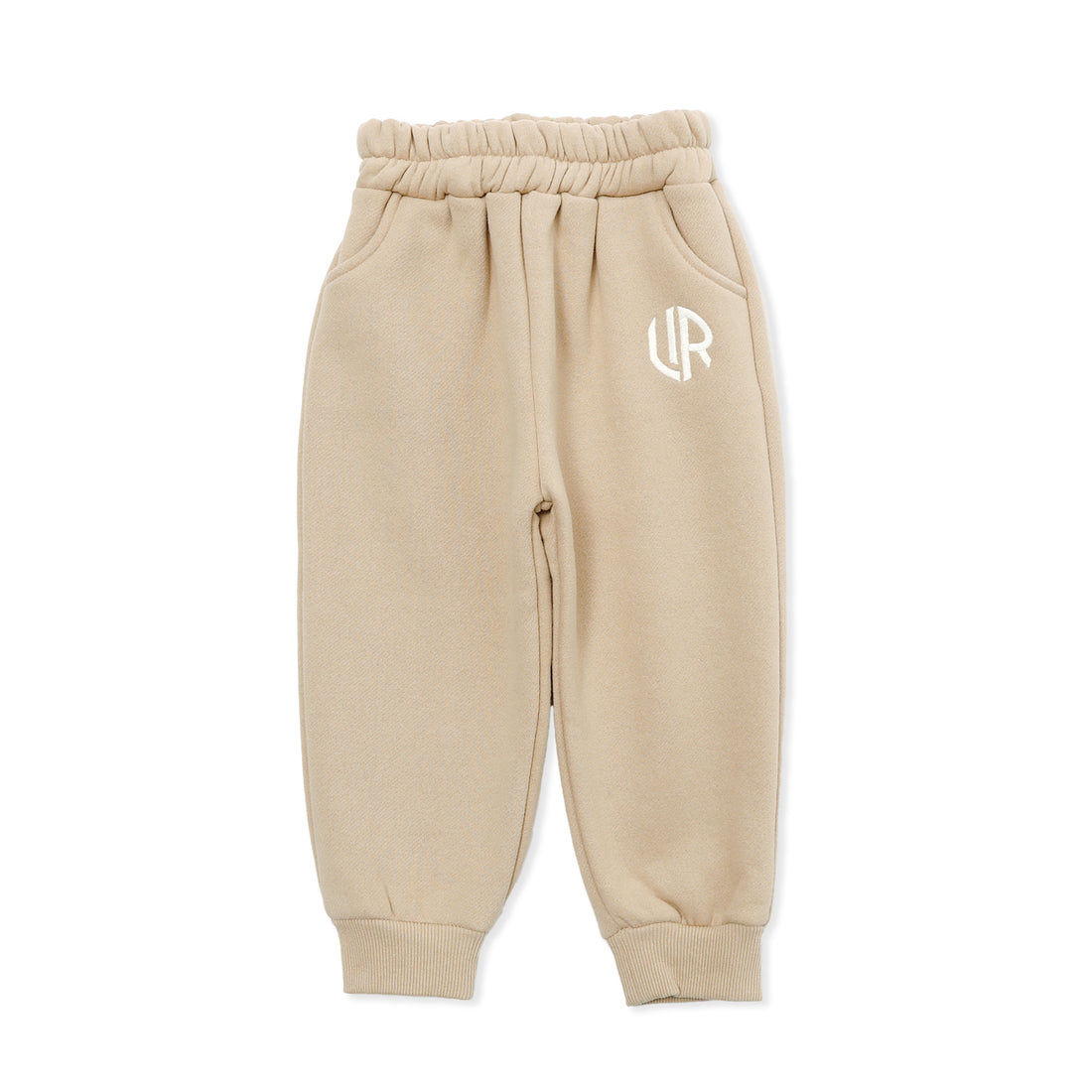 KIDS FLEES LINED SWEATPANTS / BEIGE