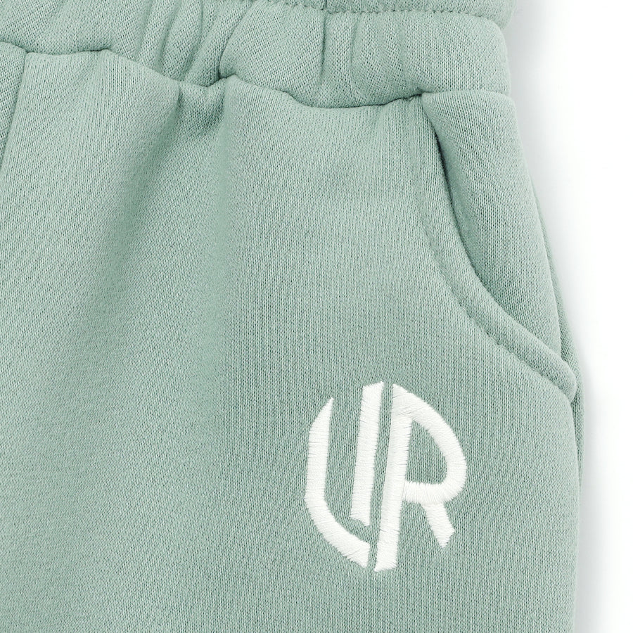 KIDS FLEES LINED SWEATPANTS / MINT GREEN