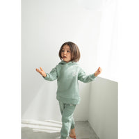 KIDS FLEES LINED SWEATPANTS / MINT GREEN