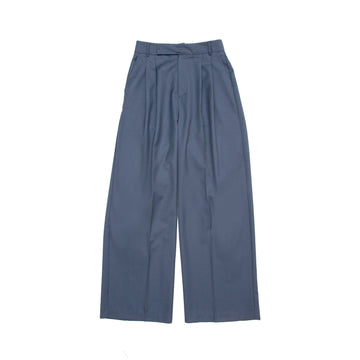 WIDE TUCK PANTS / NAVY