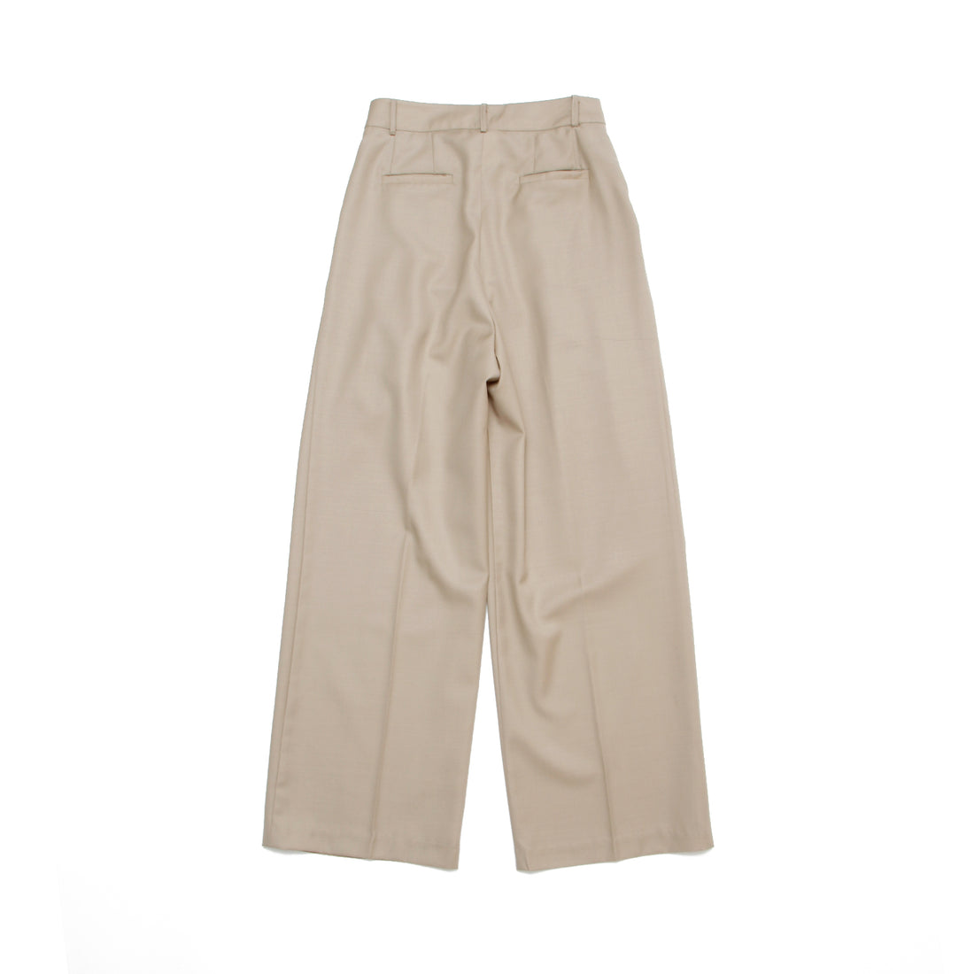 WIDE TUCK PANTS / BEIGE