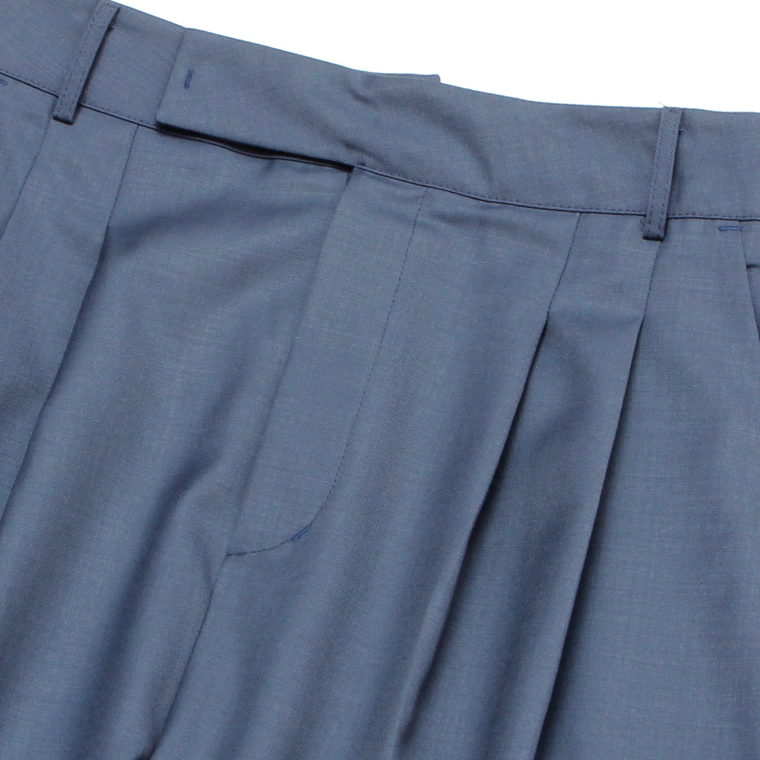 WIDE TUCK PANTS / NAVY