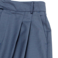 WIDE TUCK PANTS / NAVY